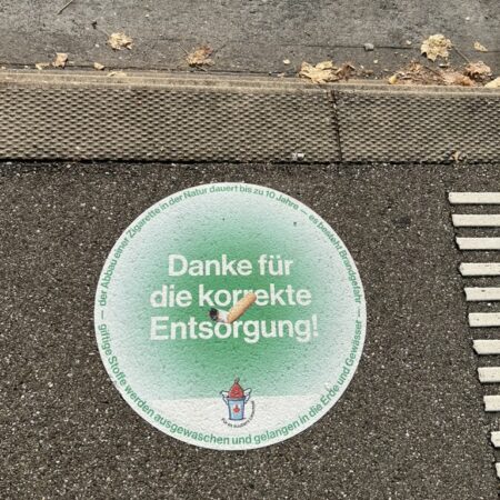 Linguistic Landscape Bodenschablone
